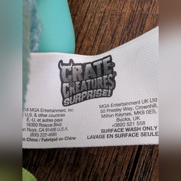 Crate Creatures Surprise Big Blowout Croak Animated Interactive Toy 8" Tall. - Picture 8 of 8